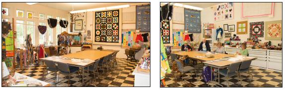 The East Room at Latimer Quilt & Textile Center