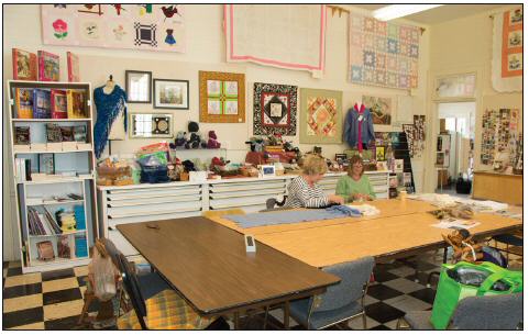The East Room at Latimer Quilt & Textile Center